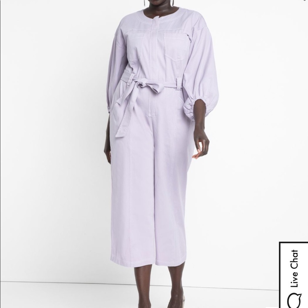 Eloquii Puff Sleeve Jumpsuit
